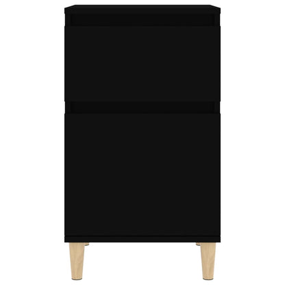 Nachttisch Schwarz 40x35x70 cm