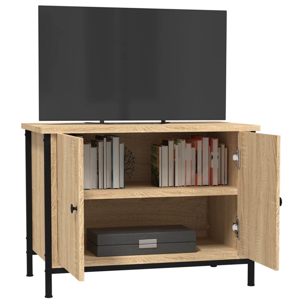 TV-Schrank mit Türen Sonoma-Eiche 60 x 35 x 45 cm Holzwerkstoff