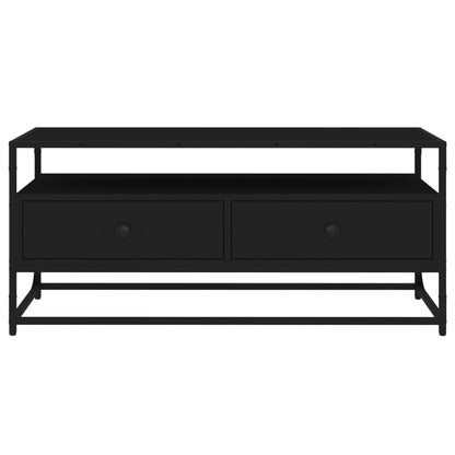 TV-Schrank Schwarz 100x35x45 cm Holzwerkstoff