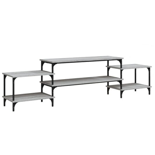 TV-Schrank Grau Sonoma 197x35x52 cm Holzwerkstoff