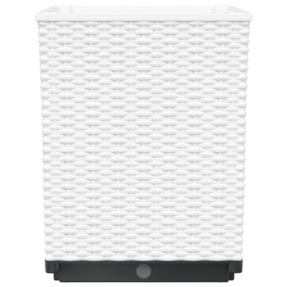 Pflanzkübel 2 Stk. Weiß 30x30x37 cm Polypropylen