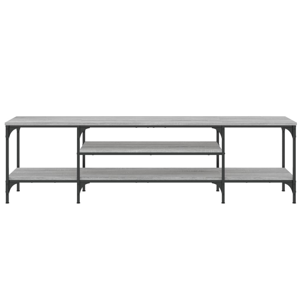 TV-Schrank Grau Sonoma 161x35x45 cm Holzwerkstoff & Eisen