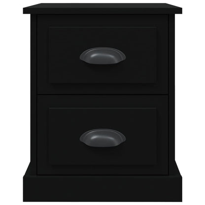 Nachttische 2 Stk. Schwarz 39x39x47,5 cm Holzwerkstoff