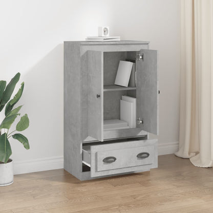 Highboard Betongrau 60x35,5x103,5 cm Holzwerkstoff