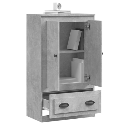 Highboard Betongrau 60x35,5x103,5 cm Holzwerkstoff