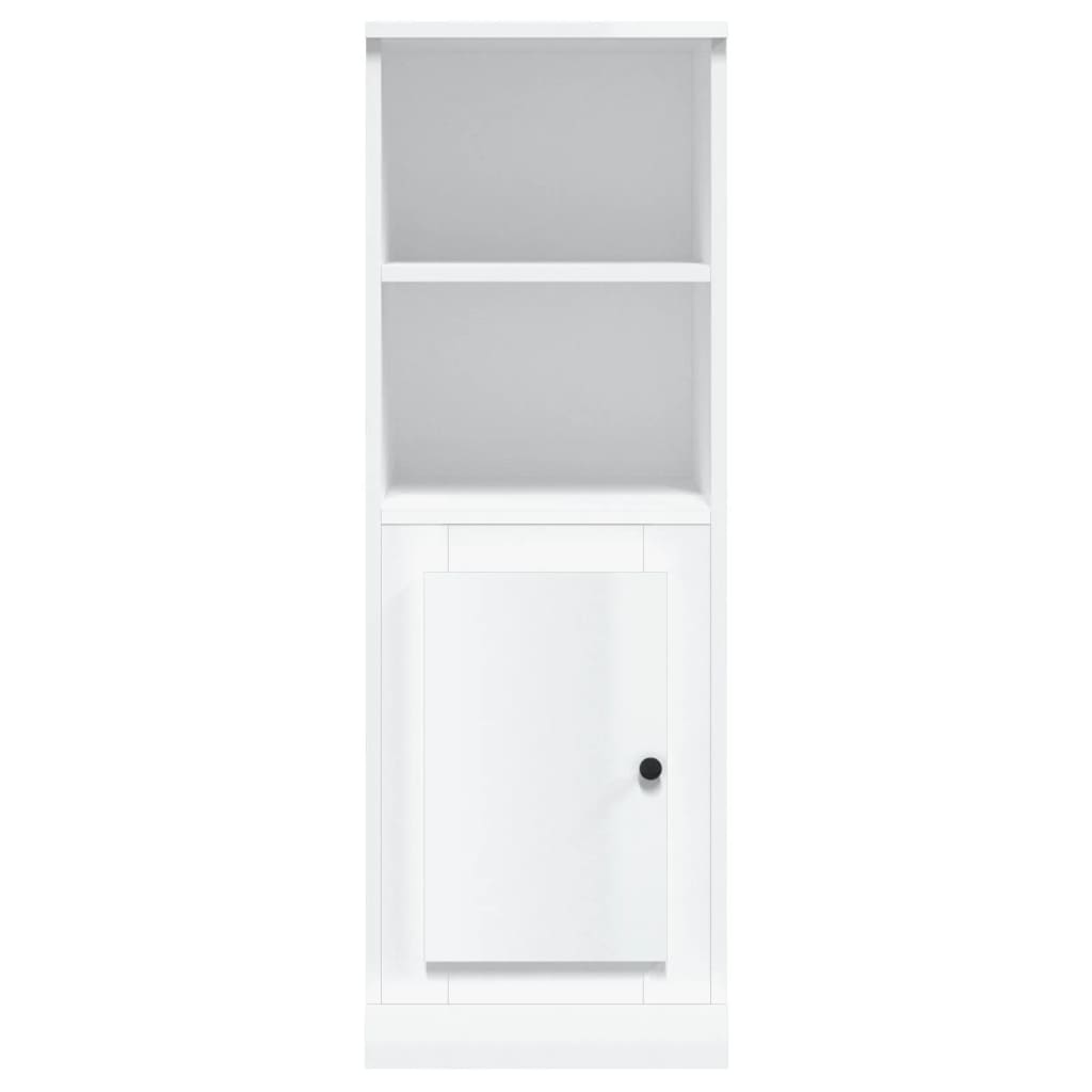 Highboard Hochglanz-Weiß 36x35,5x103,5 cm Holzwerkstoff