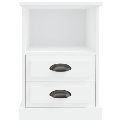 Nachttisch Weiß 43x36x60 cm