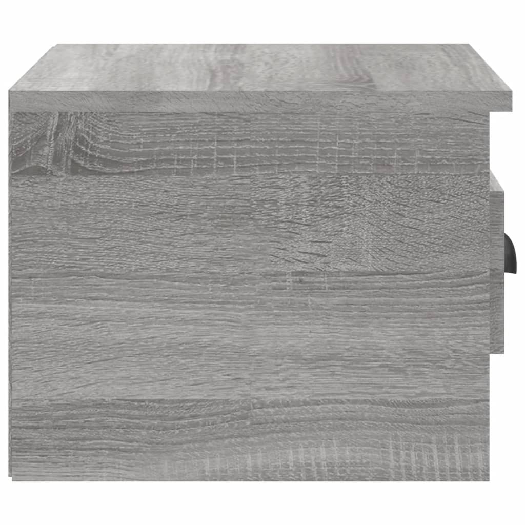 Wand-Nachttisch Grau Sonoma 41,5x36x28 cm