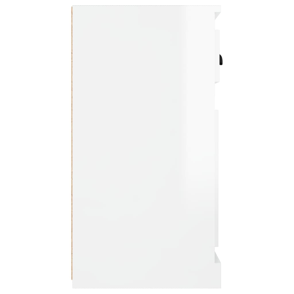 Sideboard Hochglanz-Weiß 70x35,5x67,5 cm
