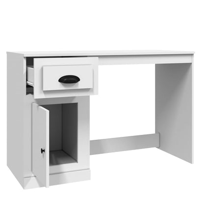 Schreibtisch mit Schublade Weiß 115x50x75 cm