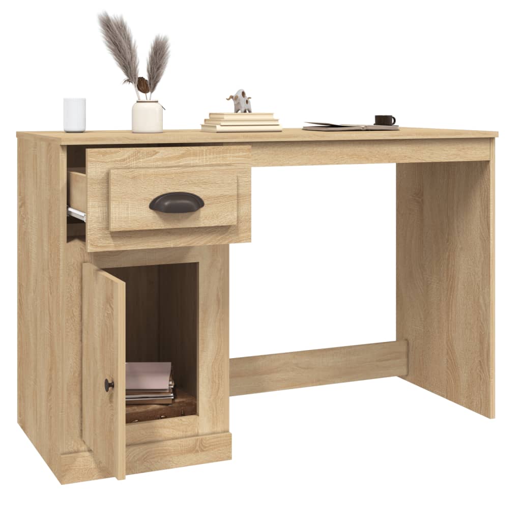 Schreibtisch mit Schublade Sonoma-Eiche 115x50x75 cm
