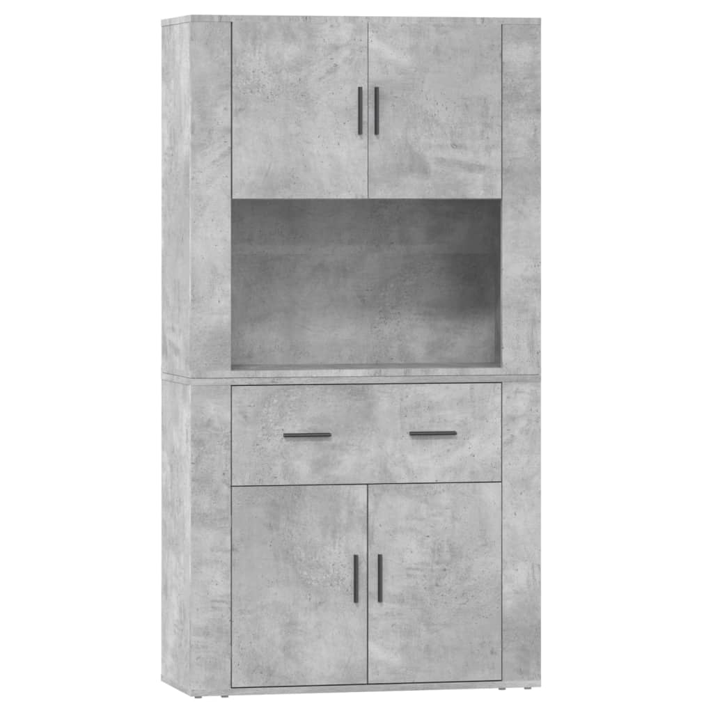 Highboard Betongrau Holzwerkstoff