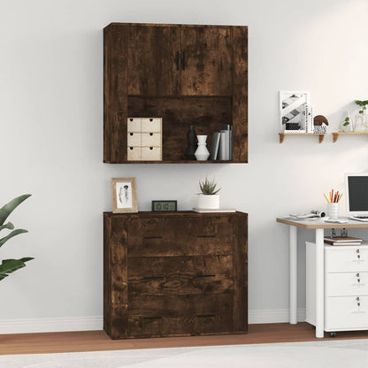Highboard Räuchereiche Holzwerkstoff