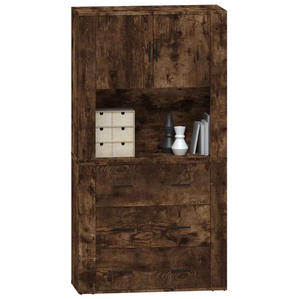 Highboard Räuchereiche Holzwerkstoff