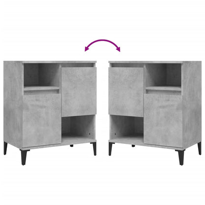 Sideboards 2 Stk. Betongrau 60x35x70 cm Holzwerkstoff