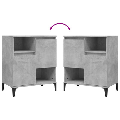 Sideboards 3 Stk. Betongrau 60x35x70 cm Holzwerkstoff