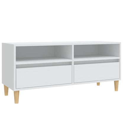 TV-Schrank Weiß 100x34,5x44,5 cm Holzwerkstoff