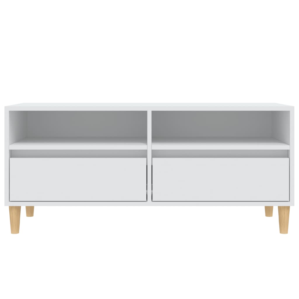 TV-Schrank Weiß 100x34,5x44,5 cm Holzwerkstoff