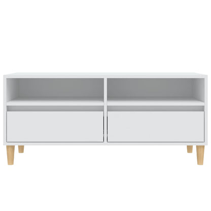 TV-Schrank Weiß 100x34,5x44,5 cm Holzwerkstoff