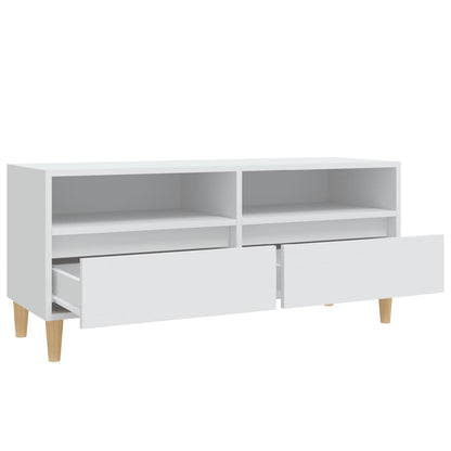 TV-Schrank Weiß 100x34,5x44,5 cm Holzwerkstoff