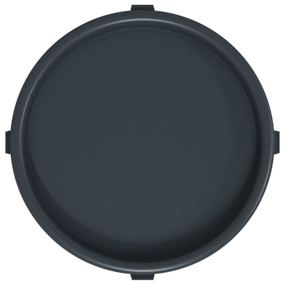 Pflanzenroller mit Rollen 2 Stk. Grau Durchmesser 34 cm 35 kg