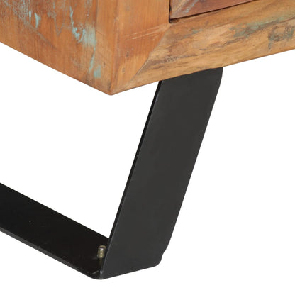 TV-Schrank 112x30x45 cm Altholz Massiv