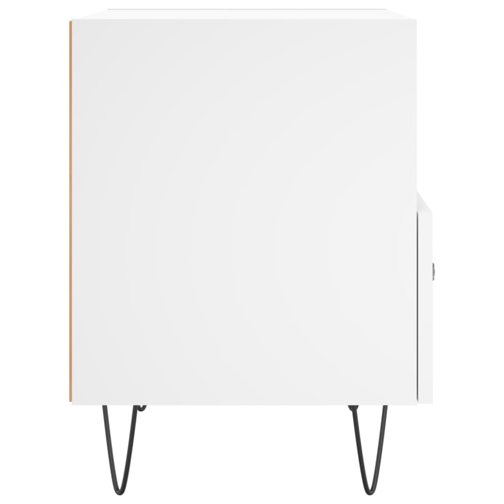 Nachttisch Weiß 40x35x47,5 cm