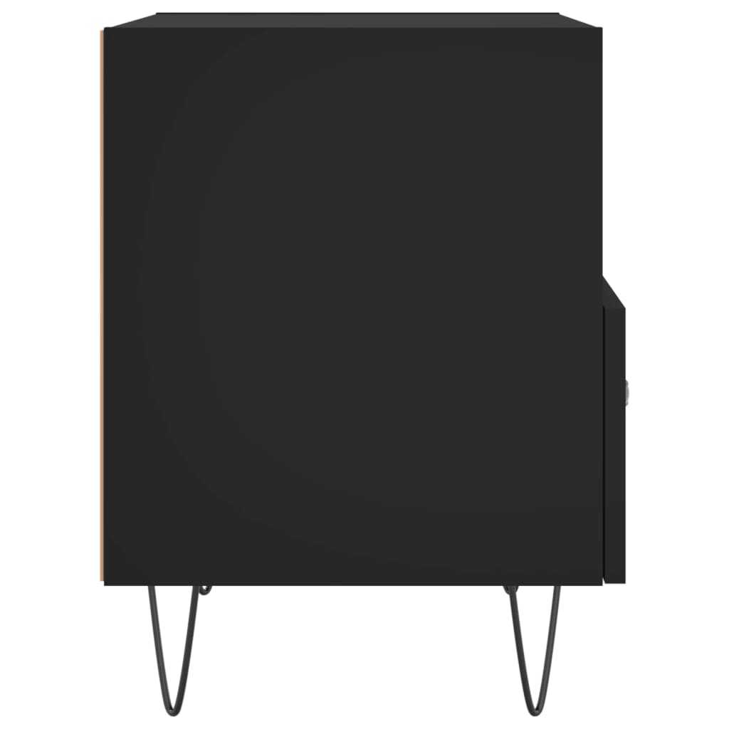 Nachttisch Schwarz 40x35x47,5 cm
