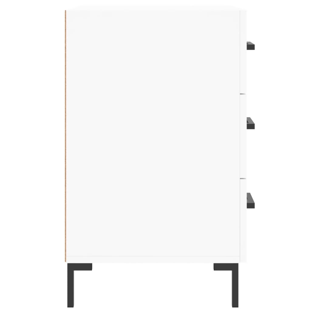 Nachttisch Weiß 40x40x66 cm