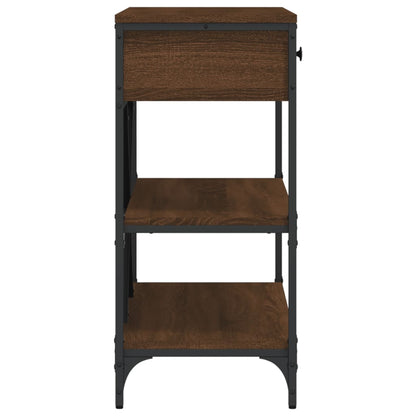 Konsolentisch mit Schubladen und Ablagen Braun Eichen-Optik