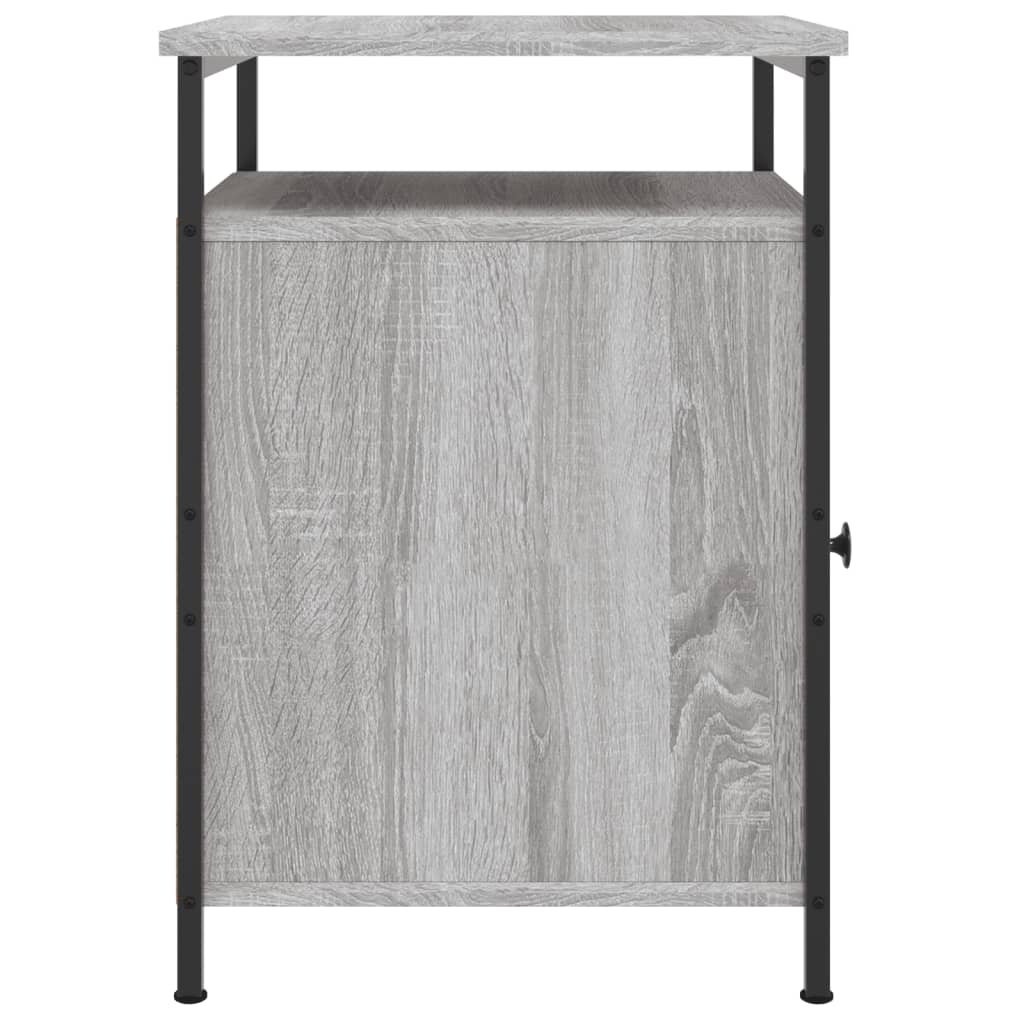 Nachttische 2 Stk. Grau Sonoma 40x42x60 cm Holzwerkstoff