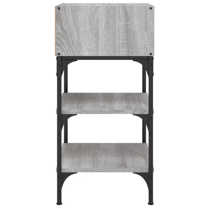 Nachttische 2 Stk. Grau Sonoma 35x34,5x70 cm Holzwerkstoff