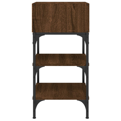 Nachttische 2Stk. Braun Eichen-Optik 35x34,5x70cm Holzwerkstoff