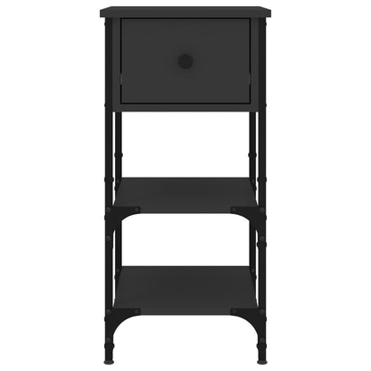 Nachttische 2 Stk. Schwarz 34x36x70 cm Holzwerkstoff