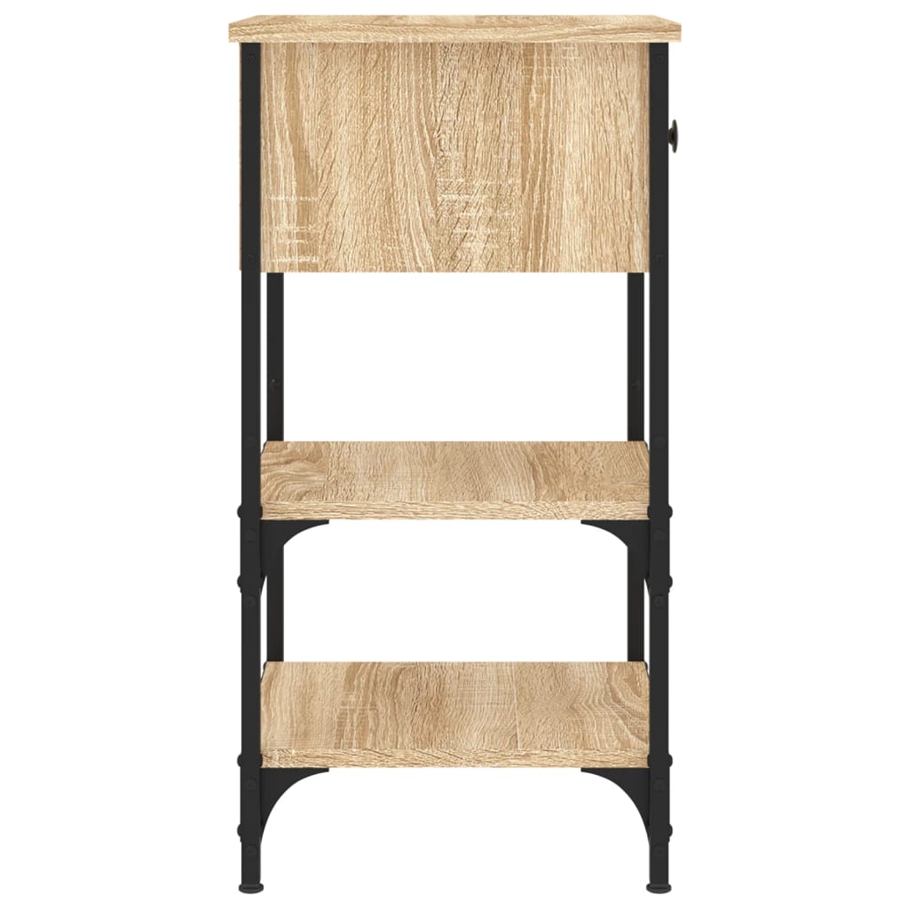 Nachttische 2 Stk. Sonoma-Eiche 34x36x70 cm Holzwerkstoff