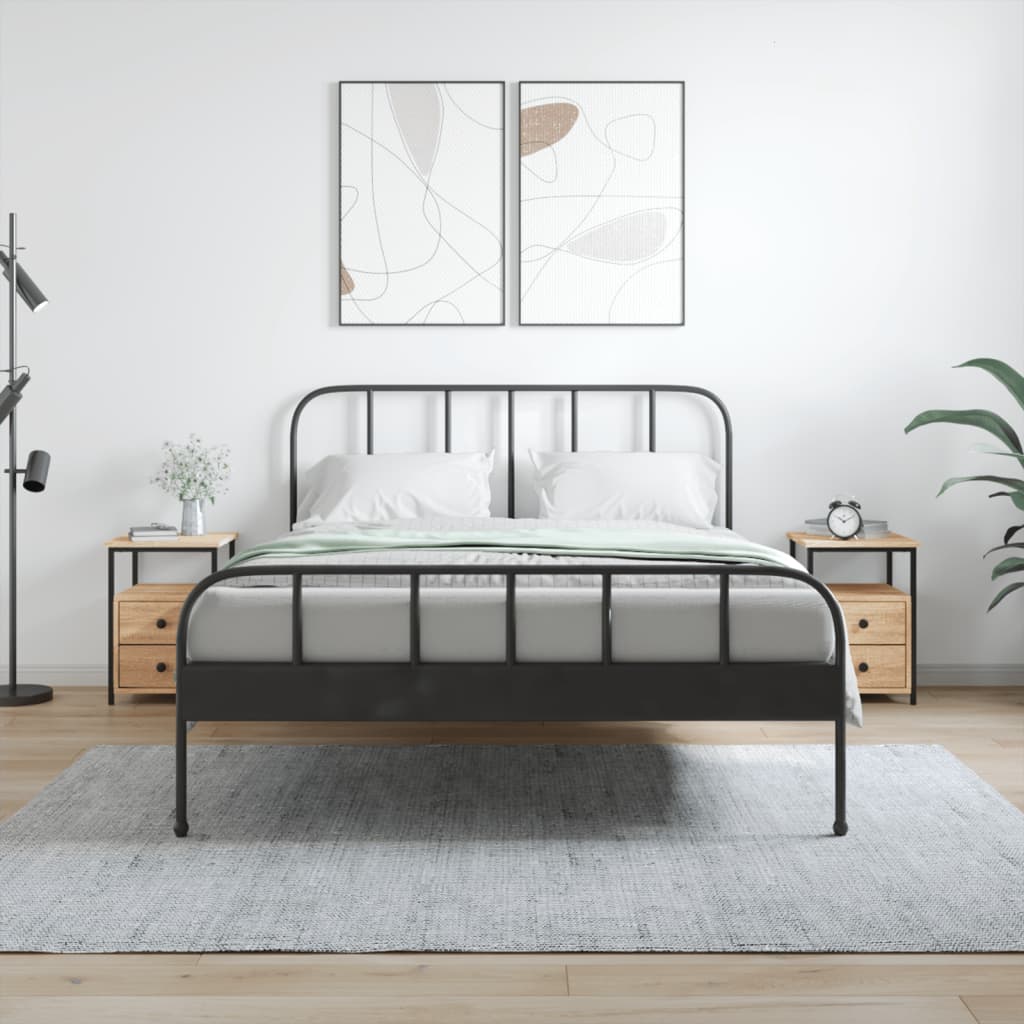 Nachttische 2 Stk. Sonoma-Eiche 34x35,5x50 cm Holzwerkstoff