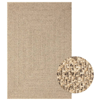 Teppich ZIZUR 120x170 cm Jute-Optik Indoor und Outdoor