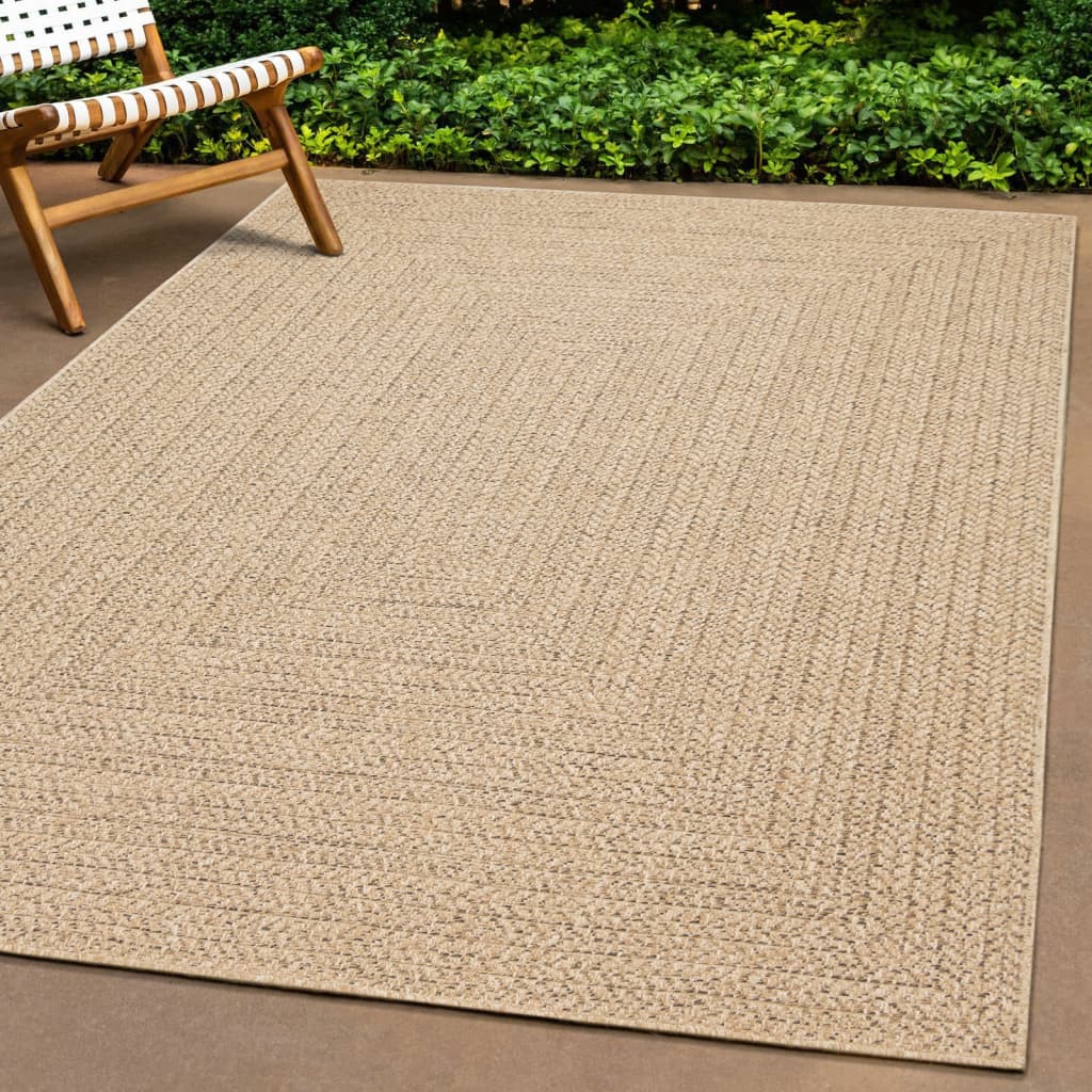 Teppich ZIZUR 120x170 cm Jute-Optik Indoor und Outdoor