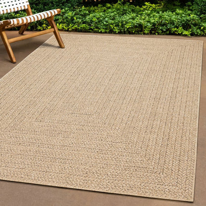 Teppich ZIZUR 120x170 cm Jute-Optik Indoor und Outdoor