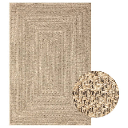 Teppich ZIZUR 140x200 cm Jute-Optik Indoor und Outdoor