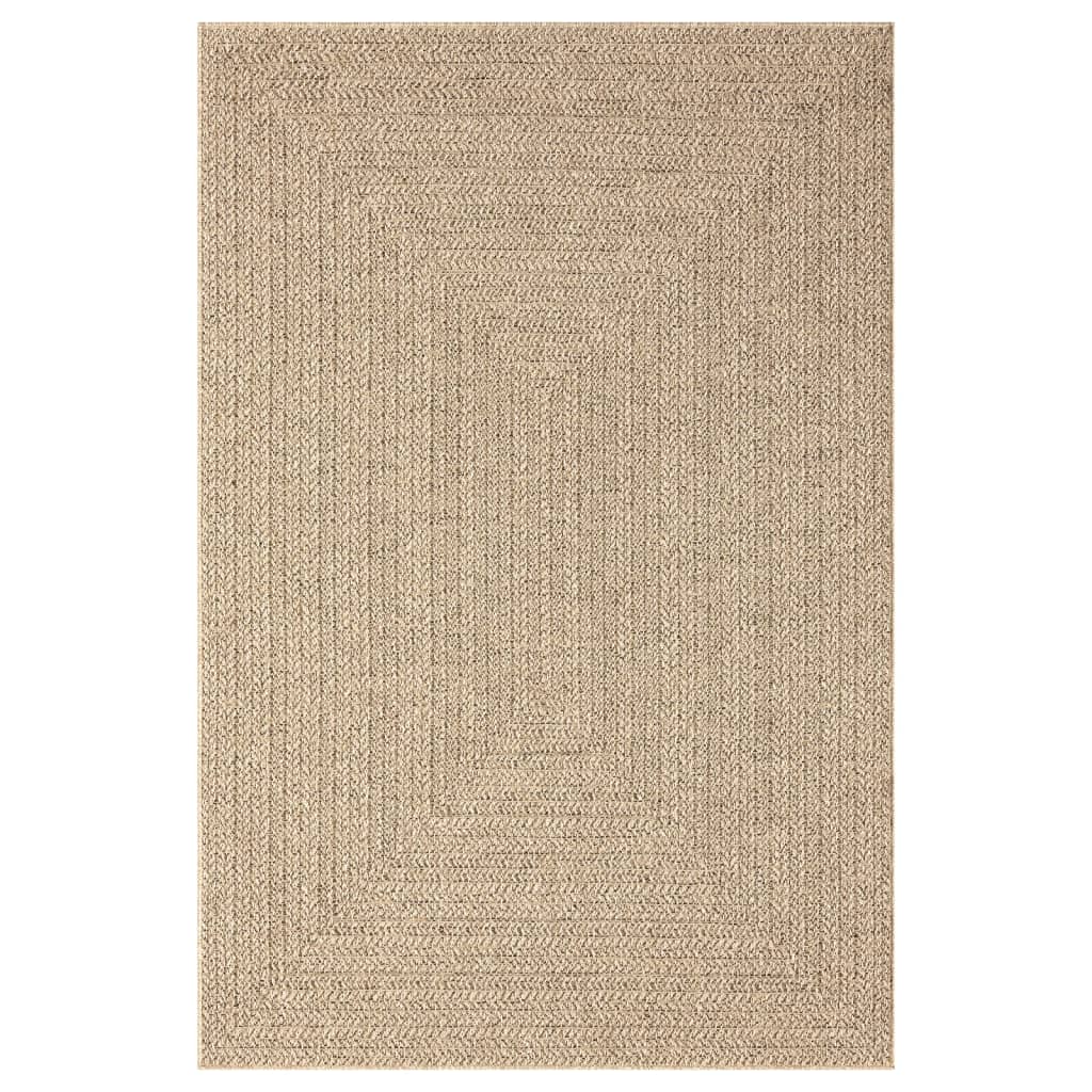 Teppich ZIZUR 140x200 cm Jute-Optik Indoor und Outdoor