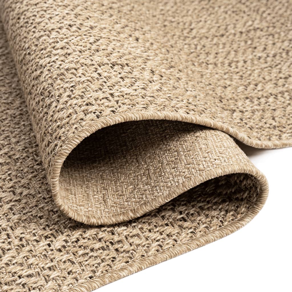 Teppich ZIZUR 140x200 cm Jute-Optik Indoor und Outdoor
