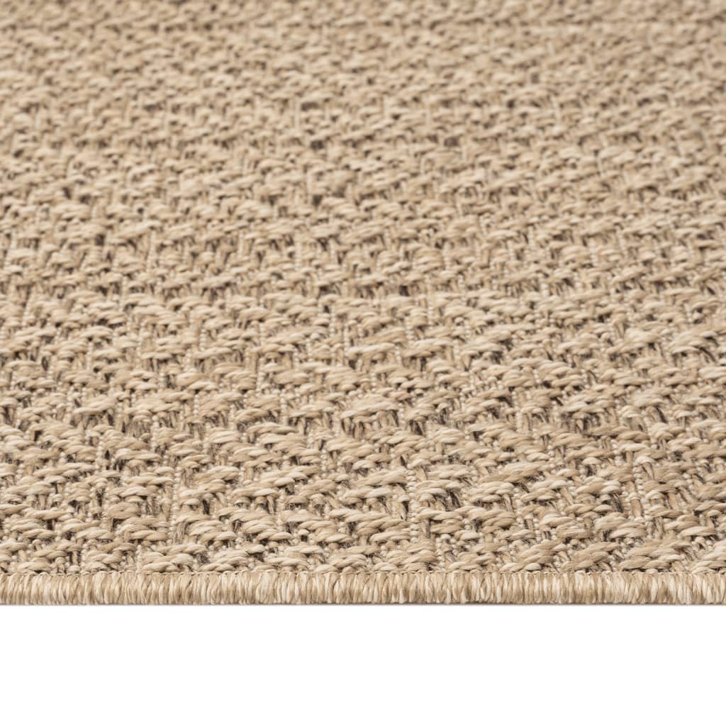 Teppich ZIZUR 140x200 cm Jute-Optik Indoor und Outdoor