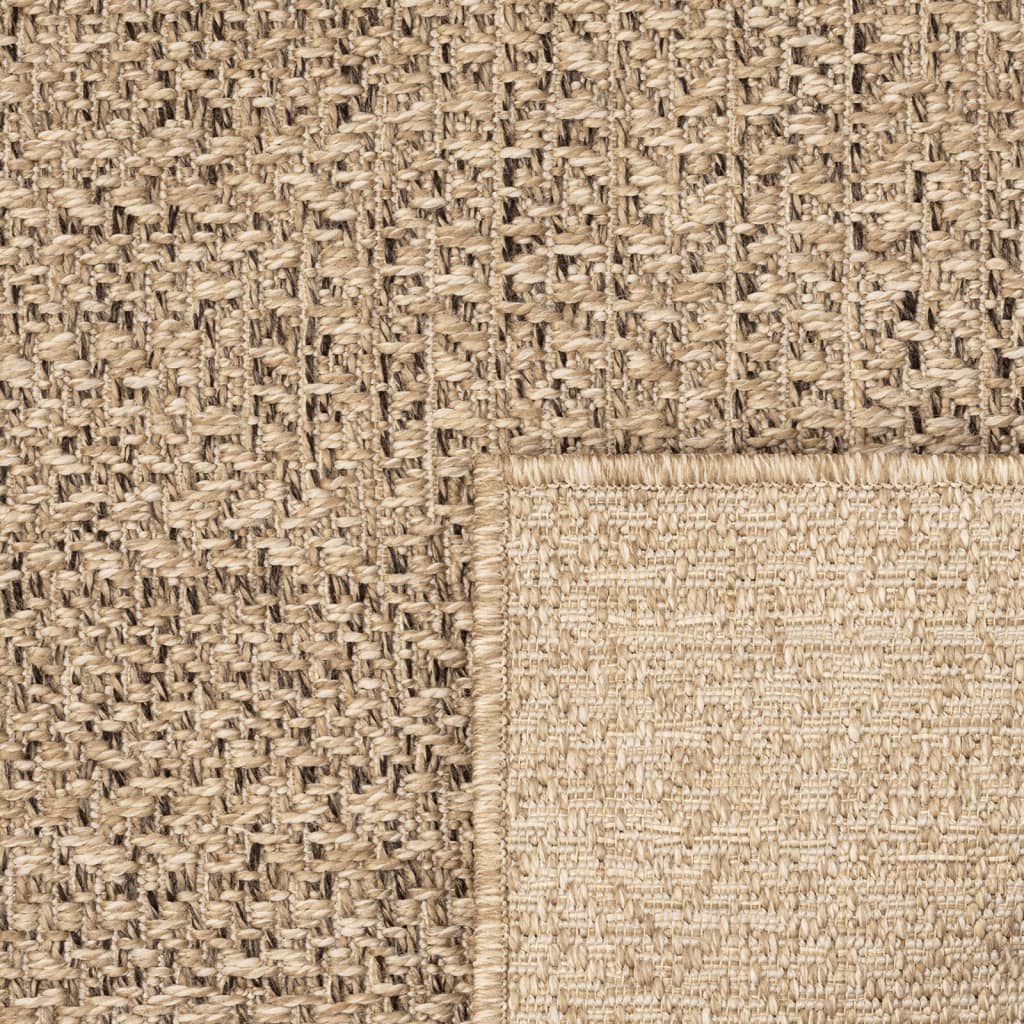 Teppich ZIZUR 140x200 cm Jute-Optik Indoor und Outdoor