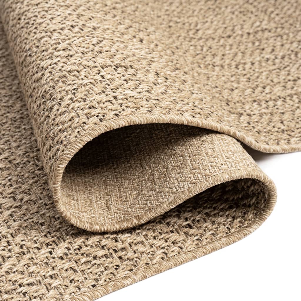 Teppich ZIZUR 160x230 cm Jute-Optik Indoor und Outdoor