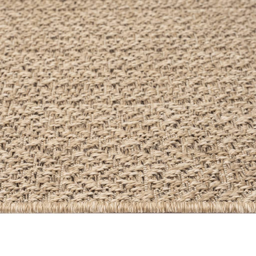 Teppich ZIZUR 160x230 cm Jute-Optik Indoor und Outdoor