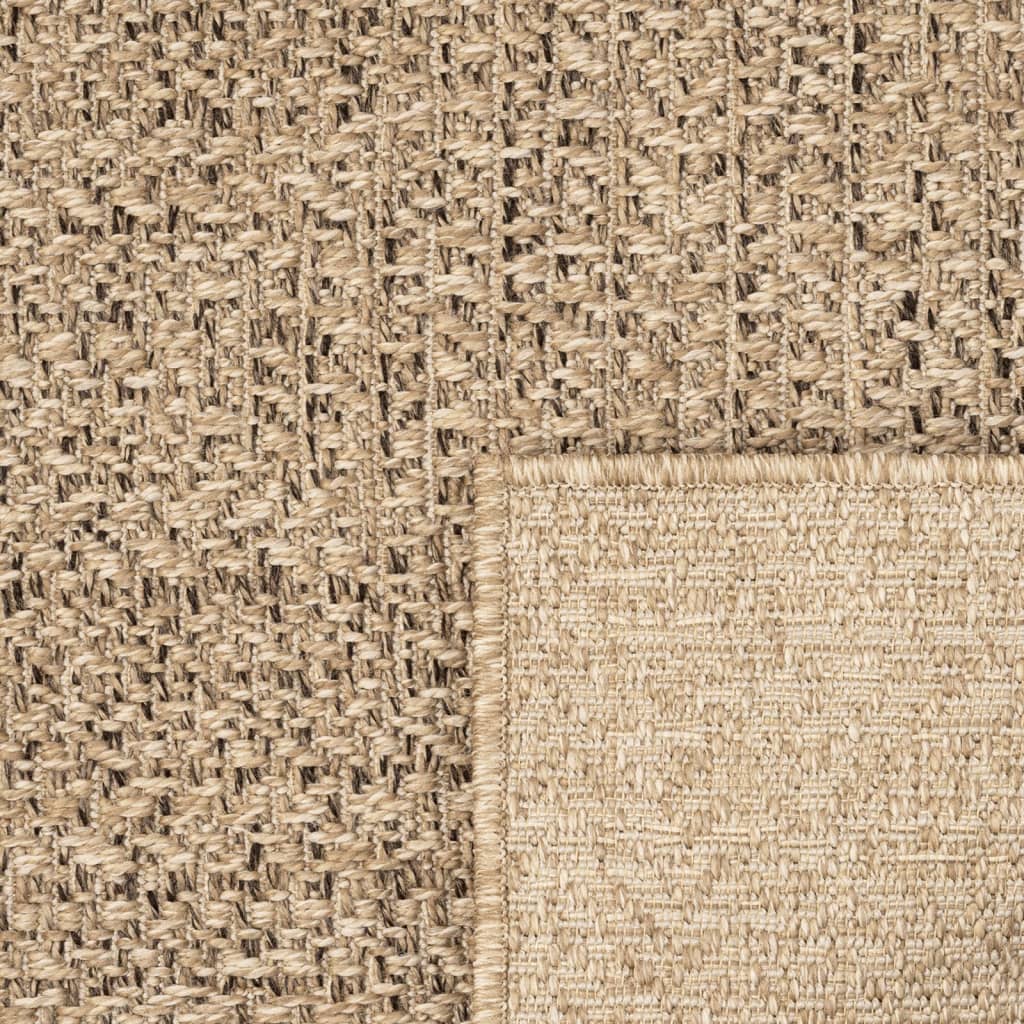 Teppich ZIZUR 160x230 cm Jute-Optik Indoor und Outdoor