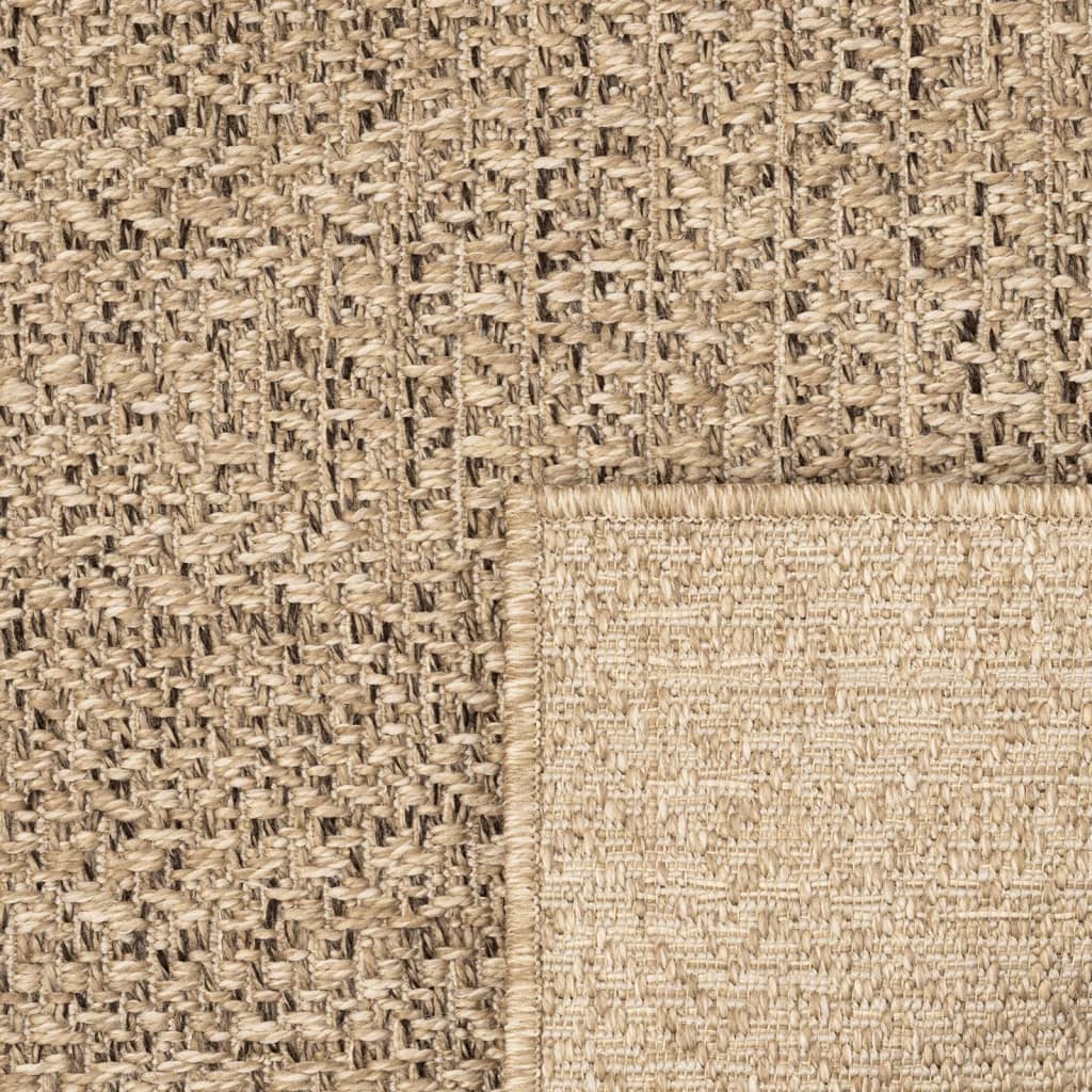 Teppich ZIZUR 200x290 cm Jute-Optik Indoor und Outdoor