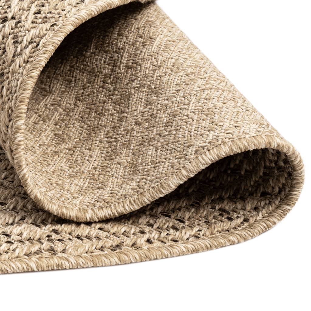 Teppich ZIZUR 90 cm Jute-Optik Indoor und Outdoor