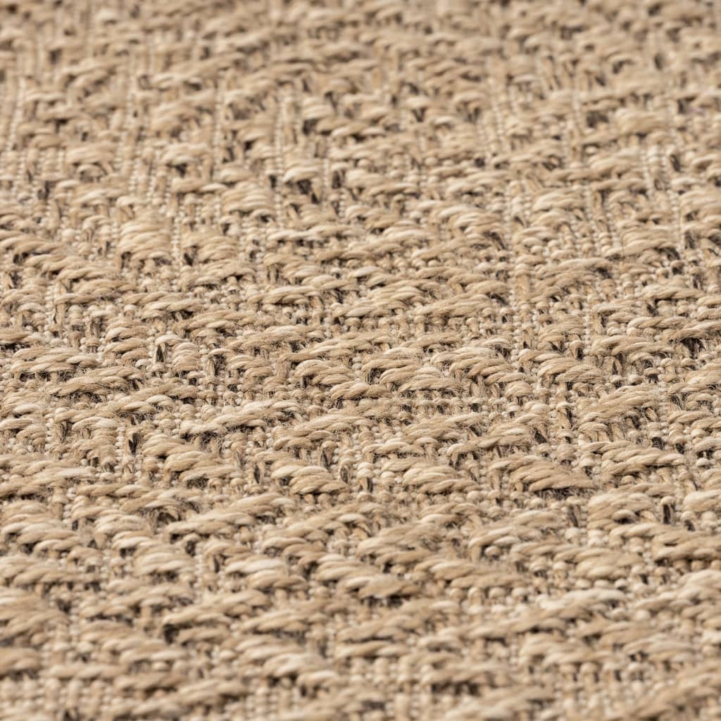 Teppich ZIZUR 90 cm Jute-Optik Indoor und Outdoor